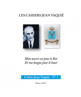 CAHIERS JEAN VAQUIÉ –  CAHIER N°1