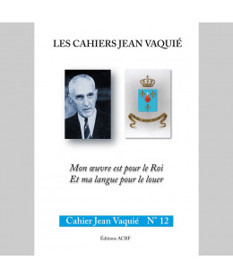 CAHIERS JEAN VAQUIÉ –  CAHIER N°12
