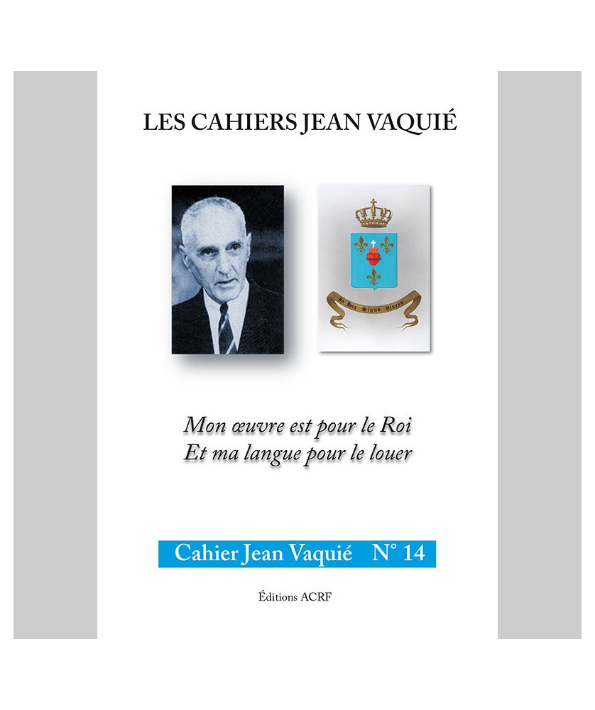 CAHIERS JEAN VAQUIÉ –  CAHIER N°14