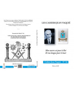 CAHIERS JEAN VAQUIÉ –  CAHIER N°16