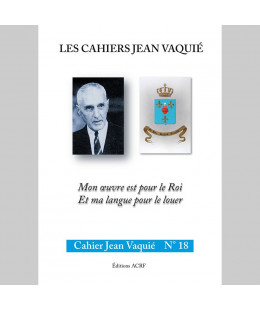 CAHIERS JEAN VAQUIÉ –  CAHIER N°18