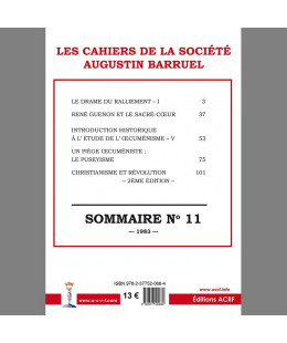 Les cahiers de la Société Augustin Barruel - Cahier Barruel N° 11