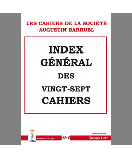 Les cahiers de la Société Augustin Barruel - Cahier Barruel N° 28