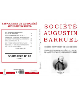 Les cahiers de la Société Augustin Barruel - Cahier Barruel N° 15
