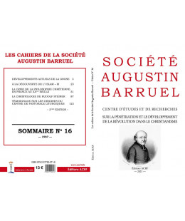 Les cahiers de la Société Augustin Barruel - Cahier Barruel N° 16