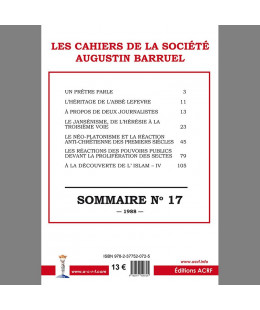 Les cahiers de la Société Augustin Barruel - Cahier Barruel N° 17