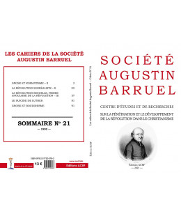 Les cahiers de la Société Augustin Barruel - Cahier Barruel N° 21