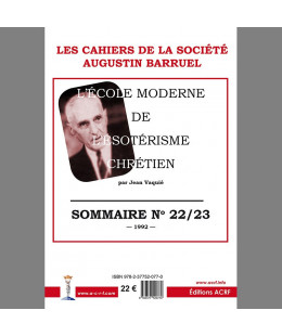 Les cahiers de la Société Augustin Barruel - Cahier Barruel N° 22/23