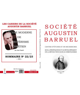 Les cahiers de la Société Augustin Barruel - Cahier Barruel N° 22/23