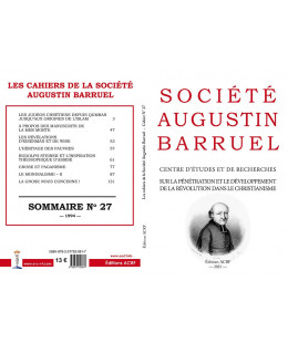 Les cahiers de la Société Augustin Barruel - Cahier Barruel N° 27