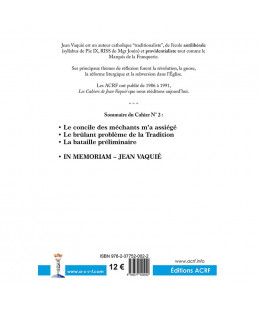 CAHIERS JEAN VAQUIÉ –  CAHIER N°2